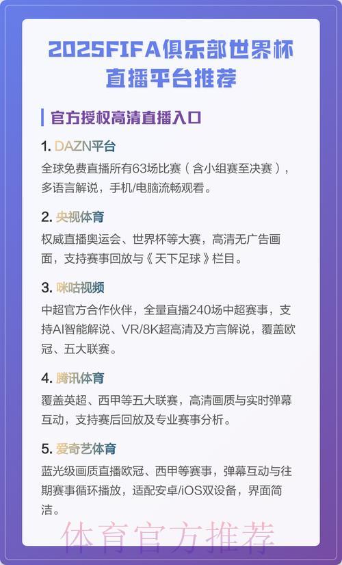免费高清世界杯赛事直播平台精选推荐 免费高清世界杯赛事直播平台精选推荐